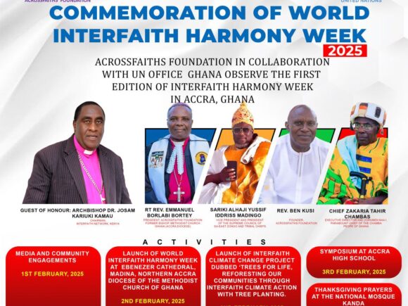 Ghana to Commemorate World Interfaith Harmony Week for the First Time, Led by AcrossFaiths Foundation